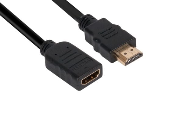 Club 3D CAC-1321 - HDMI-forlengelseskabel - HDMI hann til HDMI hunn - 3 m - 4K-støtte