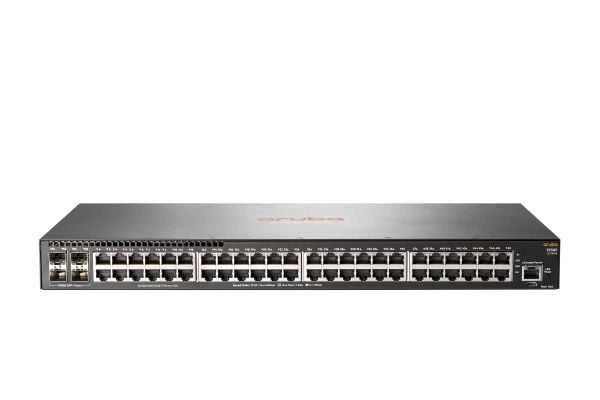 HPE Aruba 2930F 48G 4SFP+ - Switch - L3 - Styrt - 48 x 10/100/1000 + 4 x 1 Gigabit / 10 Gigabit SFP+ (opplink) - rackmonterbar