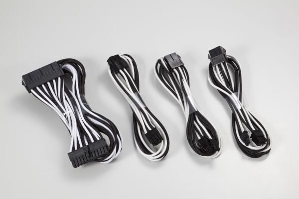 Phanteks Extension Cables Combo, 0,5 m, Suora, Suora, Musta, Valkoinen, Emolevy, RoHS