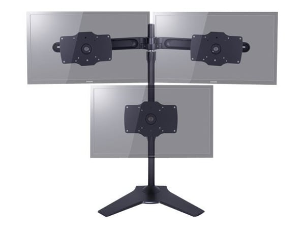 Multibrackets M VESA Desktopmount Single Stand Expansion Kit - Monteringskomponent (montering, rør) - for LCD-skjerm - svart - skjermstørrelse: 24"...