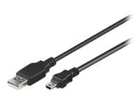 MicroConnect - USB-kaapeli - USB (uros) - mini-USB tyyppi B (uros) - 5 m