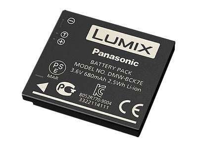 Panasonic DMW-BCK7E - Batteri - Li-Ion - 680 mAh - svart - for Lumix DMC-FH24, FH4, FH6, FH8, FS28, FS41, FT25, FT30, S2, S5, SZ02, SZ5, SZ7, TS25,...