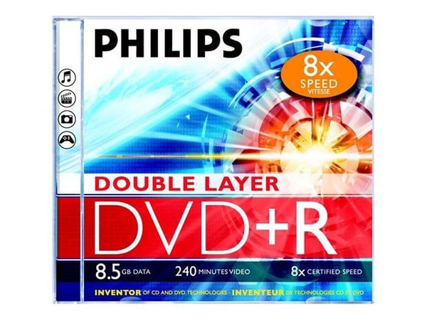 Philips DR8S8J05C - 5 x DVD+R DL - 8.5 GB (240 min) 8x - CD-eske