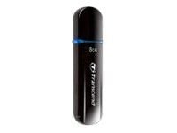 Transcend JetFlash 600 - USB flash-enhet - 8 GB - USB 2.0 - blå