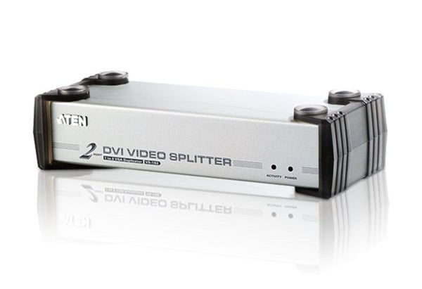 ATEN VS162 - Video/audiosplitter - 2 x DVI/ljud - skrivbordsmodell