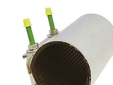Bandagemuffe 63-70x200mm - AISI316-EPDM. 1-sidet bespænding