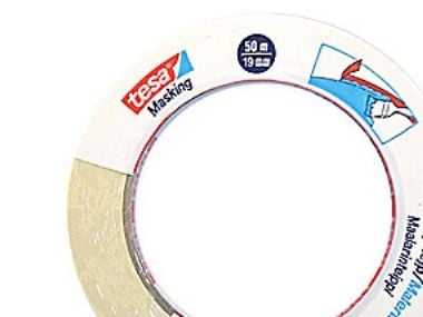 Tesa - Maskeringstape - 19 mm x 50 m - gemse