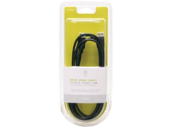 ICIDU V-707460, 1,8 m, HDMI Type C (Mini), HDMI Type C (Mini), Musta