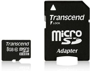 Transcend Premium - Flash-muistikortti - 8 GB - Luokka 10 - 133x - microSDHC