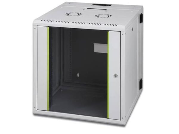 Digitus DN-19 20-U-3 - Skap - veggmonterbar - grå, RAL 7035, pulverbelegg - 20U - 19"