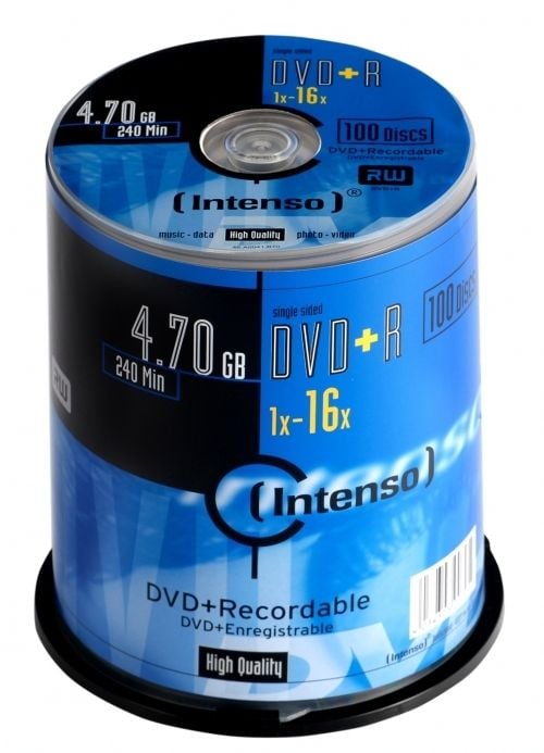 Intenso - 100 x DVD+R - 4.7 GB 16x - spindel