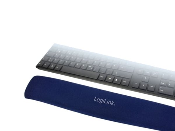 LogiLink Keyboard Gel Pad - Håndleddsstøtte for tastatur - blå