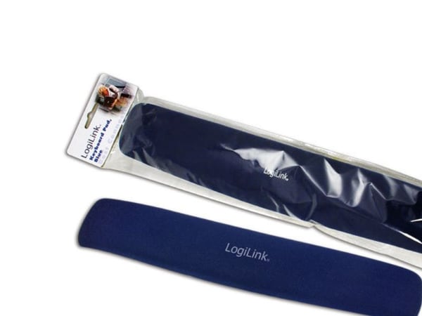 LogiLink Keyboard Gel Pad - Håndleddsstøtte for tastatur - blå