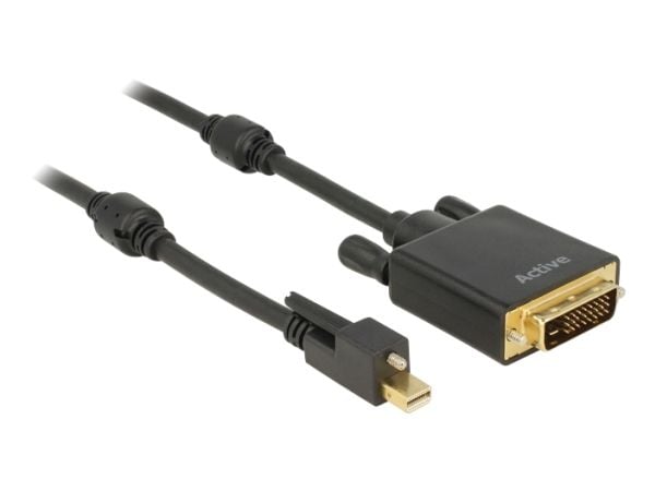 DeLOCK 83725, 1 m, Mini DisplayPort, DVI-D, Uros, Uros, Kulta