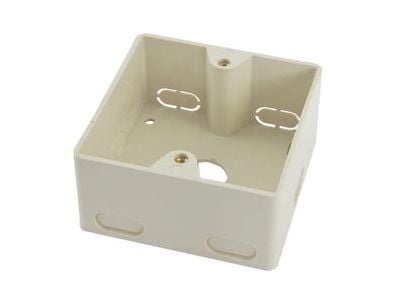 Keystone-moduulin tuki pinta-asennettuun koteloon 80x80 puhtaan valkoinen Synergy 21