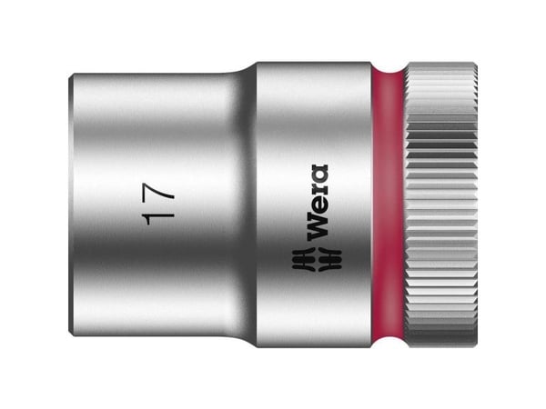 Wera 05003608001, Stikkontakt, 1/2", Imperisk, 1 hoder, 17 mm, Kromvanadiumstål