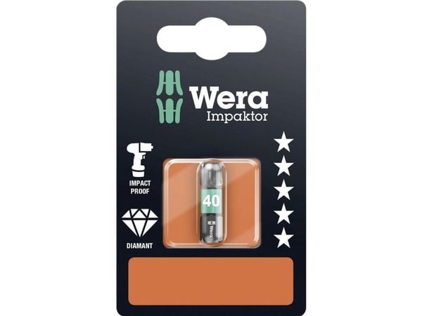 Wera 867/1 IMP DC SB SiS 05073927001 Torx bit T 40 Verktøystål Legering, Diamantbelagt D 6,3 1 stk.