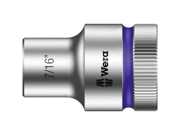 Wera 05003619001, Stikkontakt, 1/2", Imperisk, 1 hoder, 7/16", Kromvanadiumstål