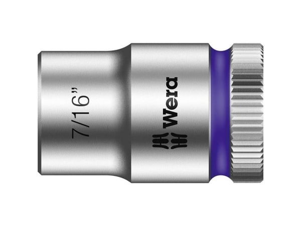 Wera 8790 HMB, 1 stykker, Sekskantet, 25,4 / 4 mm (1 / 4"), 7/16, Kromvanadiumstål, Grå