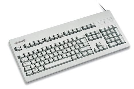 CHERRY G80-3000 - Tastatur - PS/2, USB - USA - lysegrå