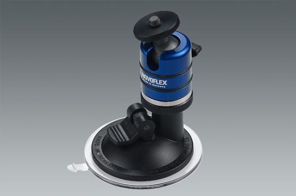 Novoflex SP Suction Cup, Kamera, Passiv holder, Innendørs, Sort, Blå, Sølv