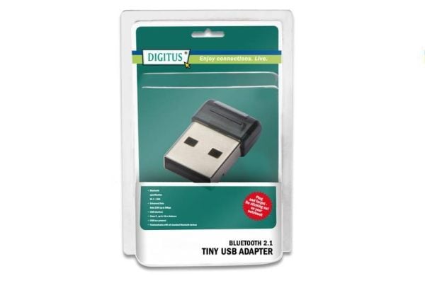 DIGITUS Bluetooth 2.1 Tiny USB adapter DN-3021-1 - Nettverksadapter - USB 2.0 - Bluetooth 2.1 EDR - Klasse 2