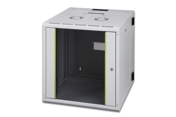 DIGITUS Professional Line DN-19 12-U-3 - Skap - veggmonterbar - grå, RAL 7035 - 12U - 19"