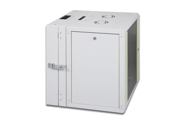 DIGITUS Professional Line DN-19 12-U-3 - Skap - veggmonterbar - grå, RAL 7035 - 12U - 19"