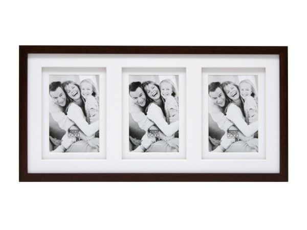 Deknudt S65KQ3, 3 bilder i 1 ramme, Tre, Brun