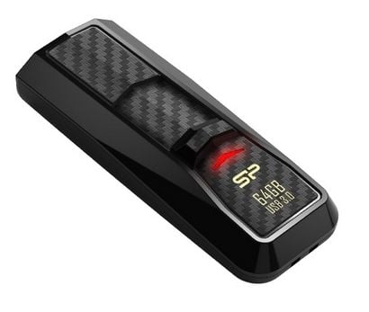 SILICON POWER Blaze B50 - USB-flashstasjon - 64 GB - USB 3.0 - svart