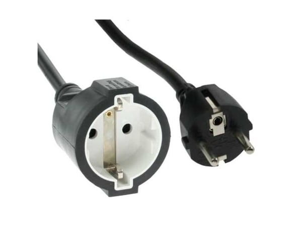 InLine 16405, 5 m, Svart, 1 AC-utgångar, 230 V, 647 g, Svart