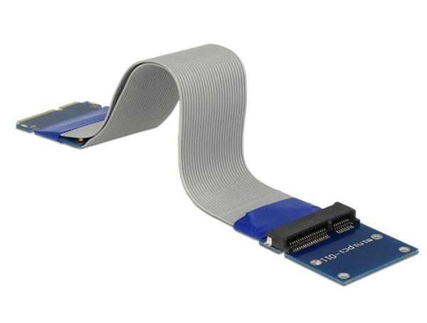 Delock Extension Mini PCI Express / mSATA male > slot riser card - Internbussutvider