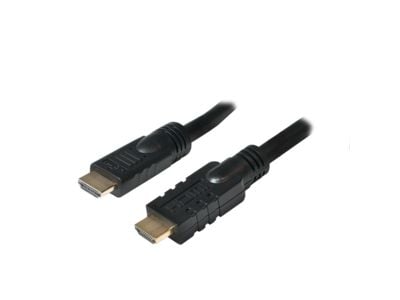 LogiLink CHA0020, 20 m, HDMI Type A (Standard), HDMI Type A (Standard), musta