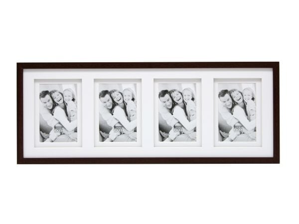Deknudt S65KQ4, 3 bilder i 1 ramme, Kartong, Tre, Brun, 10 x 15 cm, Rektangulær, 630 mm