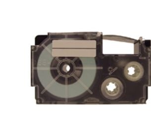 Casio XR-9WE1 - Selvklebende - svart på hvitt - Rull (0,9 cm x 8 m) 1 kassett(er) etiketteringstape - for KL 170, 60, 60SR, 780; Labemo MEP-K10