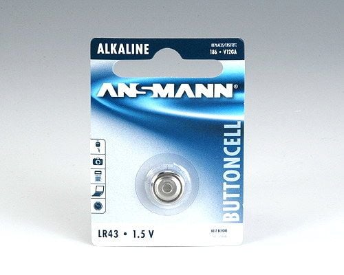 ANSMANN - Batteri LR43 - alkaliskt