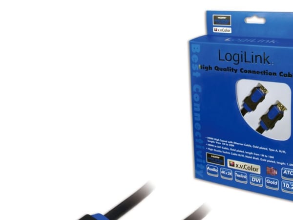 LogiLink CHB1105, 5 m, HDMI-tyyppi A (vakio), HDMI-tyyppi A (vakio), 10,2 Gbit/s, musta, Sininen