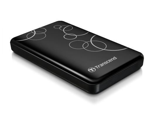 Transcend StoreJet 25A3 - Harddisk - 1 TB - ekstern (bærbar) - 2.5" - USB 3.0 - svart