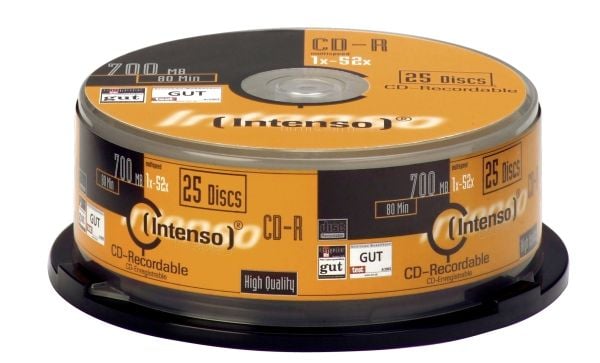 Intenso - 25 x CD-R - 700 MB (80 min) 24x - spindel