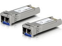 Ubiquiti U Fiber Single-Mode - SFP+ transceivermodul - 10GbE - LC-enkeltmodus - opp til 10 km - 1310 nm (en pakke 20)