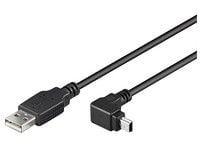 MicroConnect - USB-kabel - USB (hann) til mini-USB type B (hann) - 1.8 m - rettvinklet kontakt
