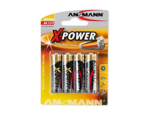 ANSMANN X-POWER Mignon AA - Batteri 4 x AA-type - Alkalisk