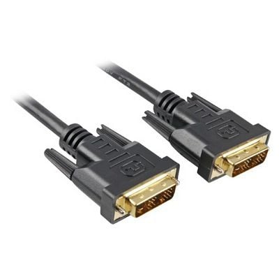 Sharkoon - DVI-kabel - enkeltlenke - DVI-D (hann) til DVI-D (hann) - 3 m