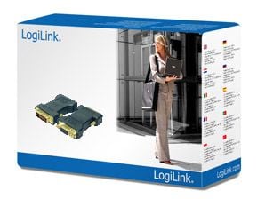 LogiLink AD0001, VGA, DVI-I, Sort
