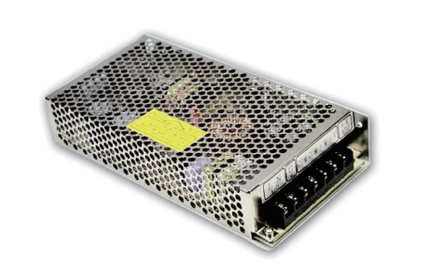 MEAN WELL RS-150-15 - 150 W - 88 - 264 V - 47 - 63 Hz - 28 ms - 84% - ylijännite - ylikuormitus - oikosulku (RS-150-15)