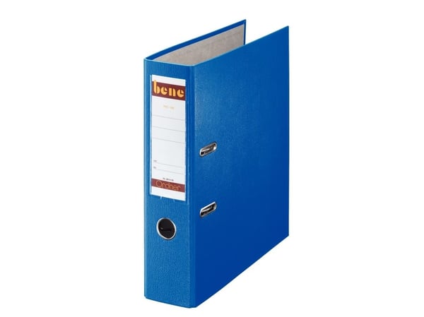 Bene 291400BL, A4, Sponplate, Kartong, Papir, Plast, Blå, 600 ark, 80 g/m², 8 cm