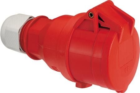 BALS CEE-jatkojohto H5 690V 16A 4-napainen, musta monikahvainen kaapelin kevennys, Quick Connect® IP44 polyamidi