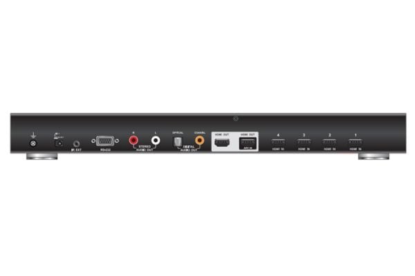 ATEN VanCryst VS482 4-Port Dual View HDMI Switch - Video-/ljudomkopplare - skrivbordsmodell, rackmonterbar
