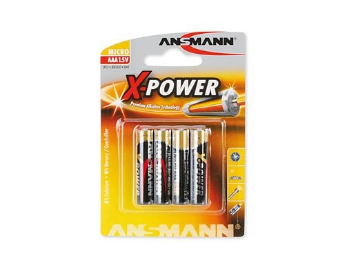 ANSMANN X-POWER Micro AAA - Batteri 4 x AAA - Alkalisk