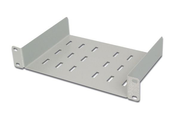 Digitus DN-10 TRAY-1 - Rack-hylle - lysegrå, RAL 7035 - 1U - 10"